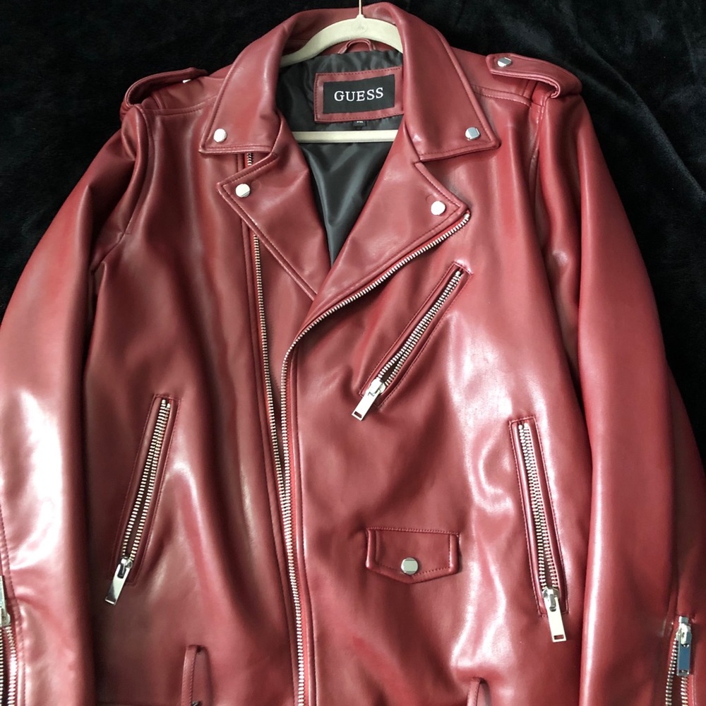 Classic Moto Faux Leather Jacket by Guess